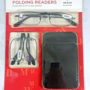 I.Image 2-Pack Folding Reading Glasses
